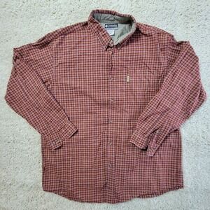 Columbia XCO Men's 2XL Plaid Long Sleeve Button Down Outdoor Hiking Shirt AM7412